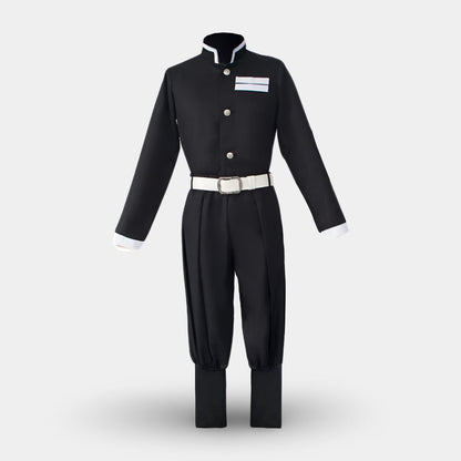 Anime-cosplaykostume til børn til Halloween med flammekappe og bensvøb