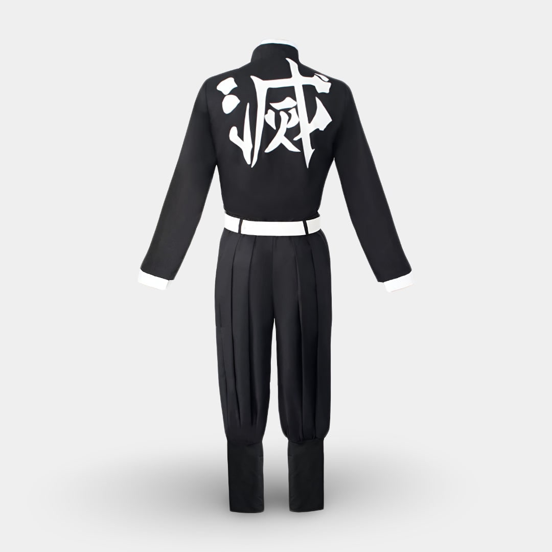 Anime-cosplaykostume til børn til Halloween med flammekappe og bensvøb