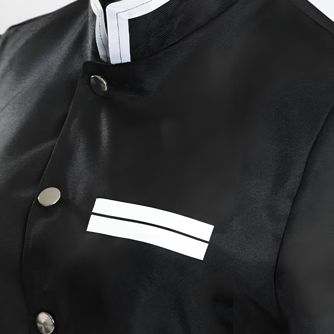 Anime-cosplaykostume til børn til Halloween med flammekappe og bensvøb