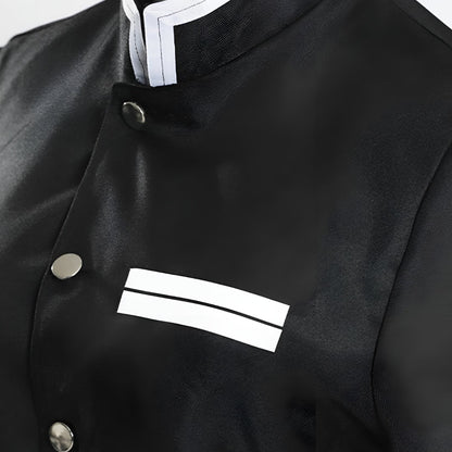 Anime-cosplaykostume til børn til Halloween med flammekappe og bensvøb