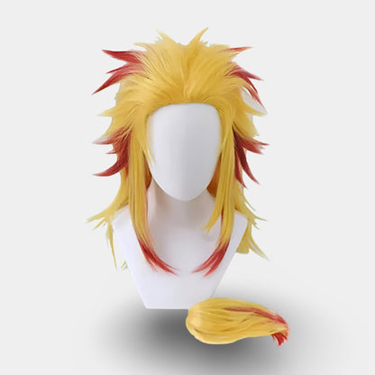 Anime-cosplaykostume til børn til Halloween med flammekappe og bensvøb