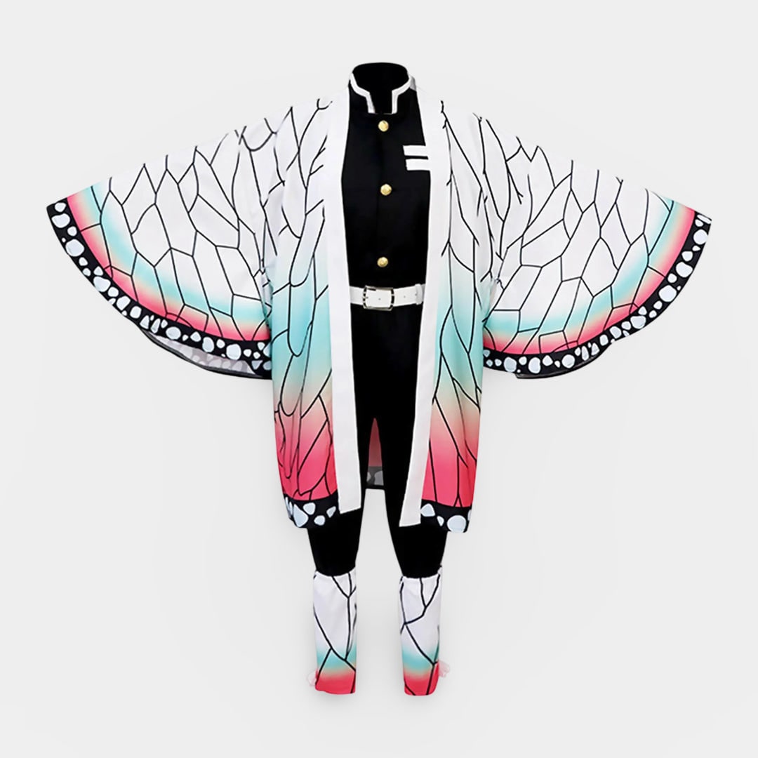 Πενταμελής παιδική στολή cosplay anime με κιμονό πεταλούδας για το Halloween