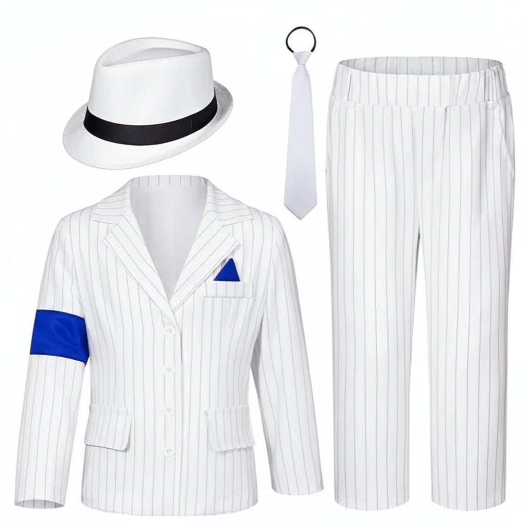 Kids Halloween Cosplay Costume Party Outfit Coat Pants Set for Dress Up