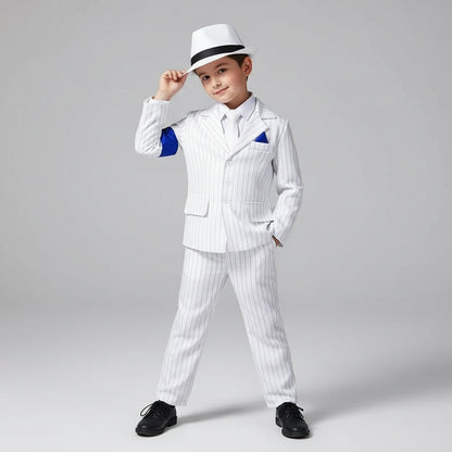 Kids Halloween Cosplay Costume Party Outfit Coat Pants Set for Dress Up
