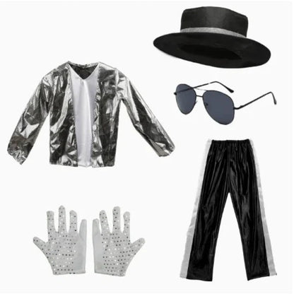 Costume cosplay con paillettes per bambini, outfit da festa e danza per spettacoli
