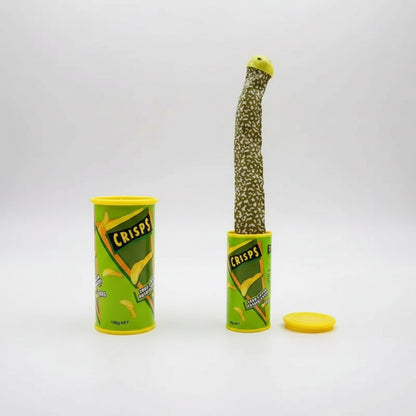 Kids Halloween Snake in a Can Spring Loaded Prank Toy with Jumping Surprise