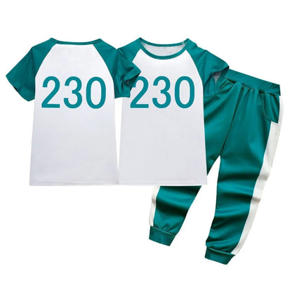 Kids Halloween Tracksuit Costume Jacket Pants T Shirt Set