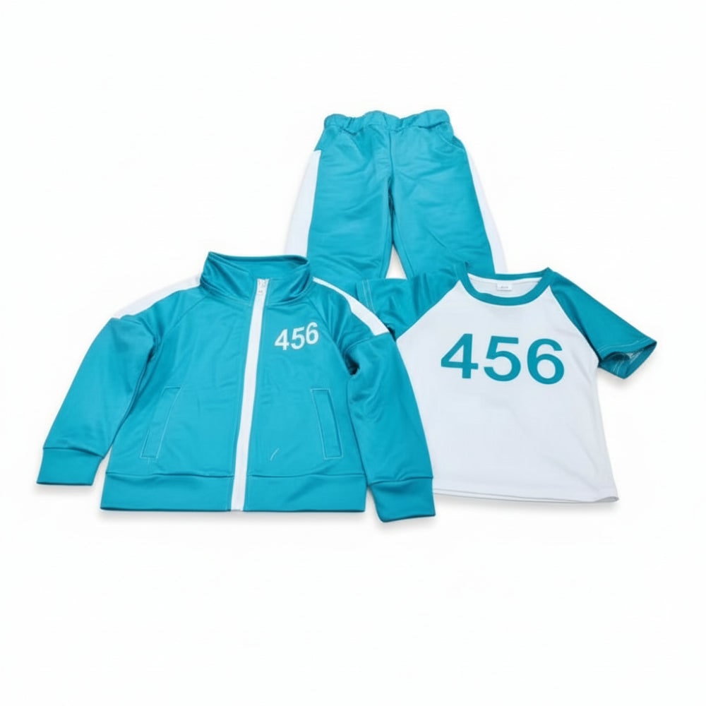 Set di costume da Halloween per bambini con giacca con cerniera, maglietta e pantaloni