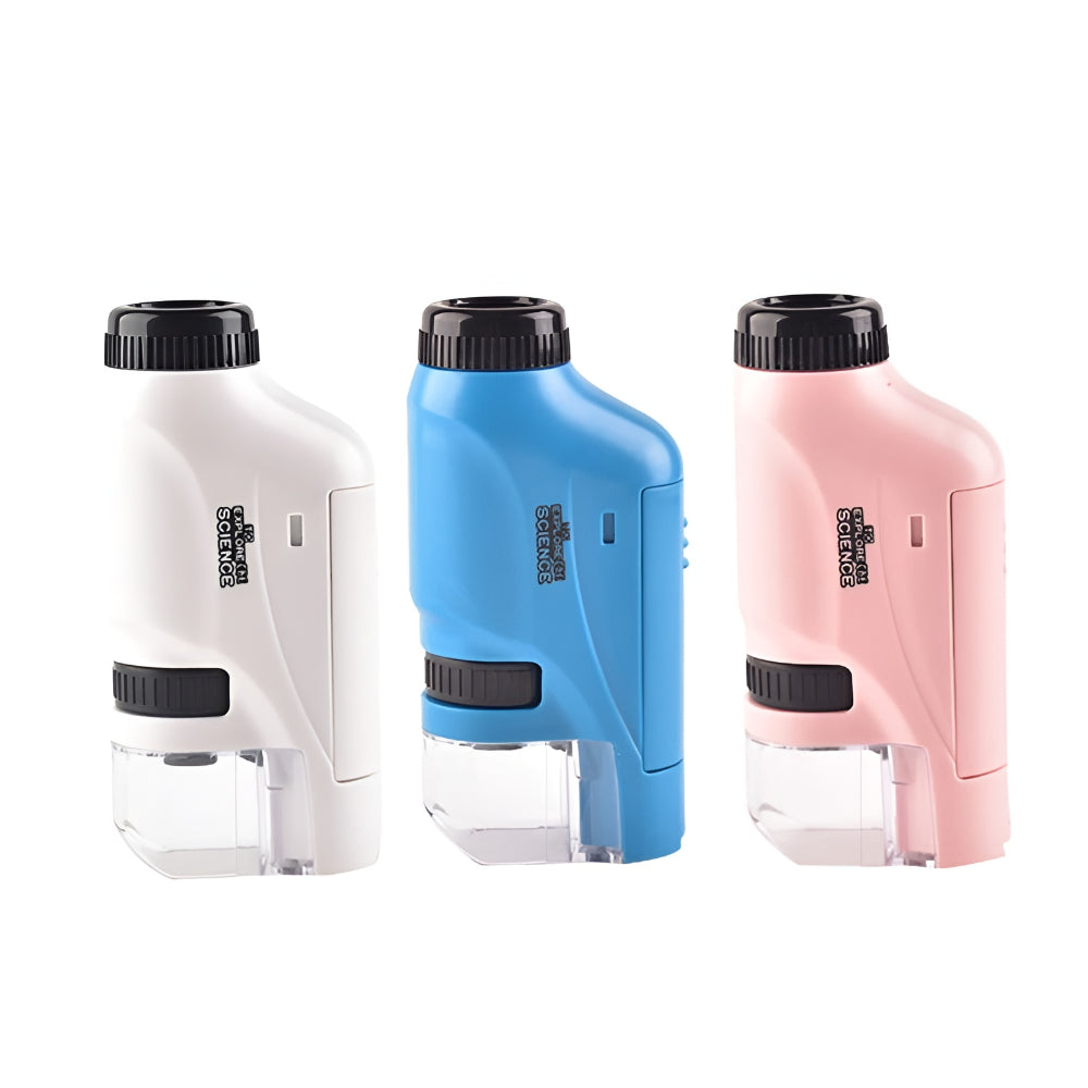 Kids Handheld Pocket Microscope with LED Light