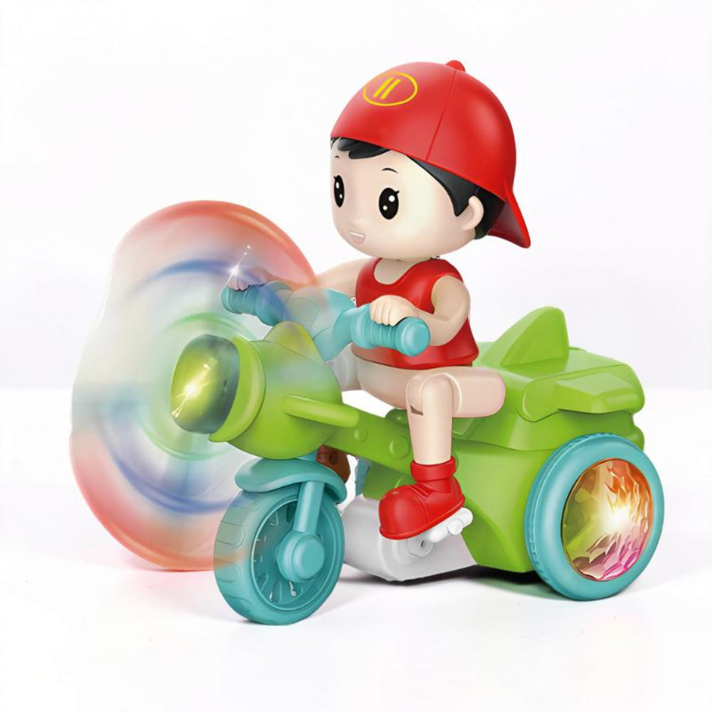Kids Musical Light Up Spinning Motorcycle Toy