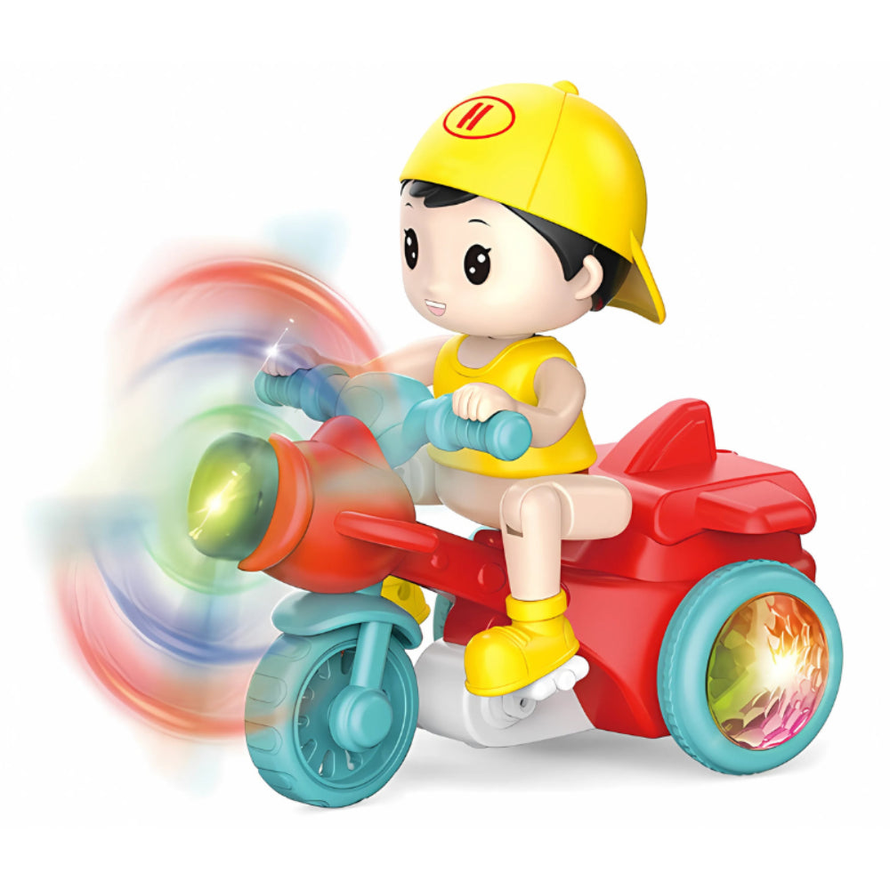 Kids Musical Light Up Spinning Motorcycle Toy