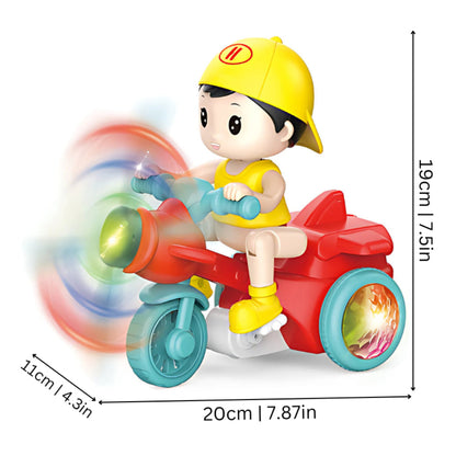 Kids Musical Light Up Spinning Motorcycle Toy