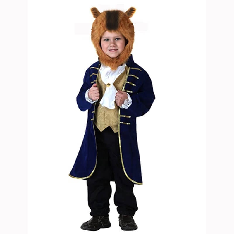 Kids' Plush Dinosaur Vampire Costume with Hood and Tail
