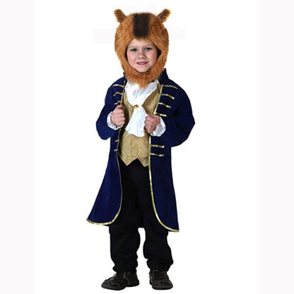Kids' Plush Dinosaur Vampire Costume with Hood and Tail
