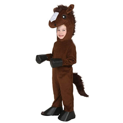 Kids' Plush Dinosaur Vampire Costume with Hood and Tail