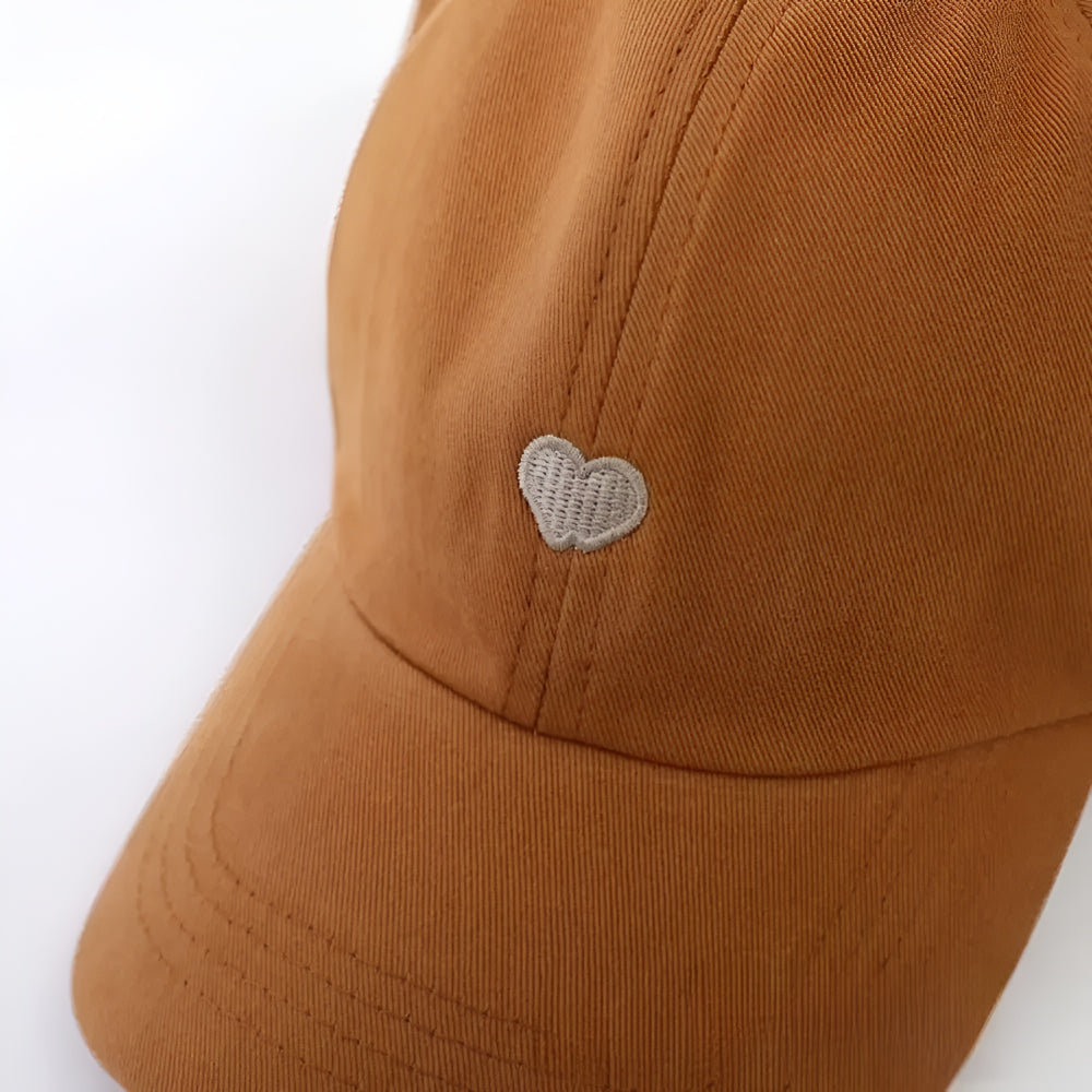 Kids Ponytail Baseball Cap with Curved Sun Shade