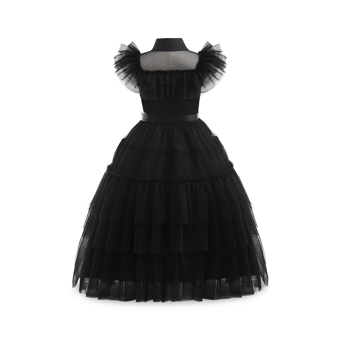 Kids Princess Halloween Costume Dress Layered Party Outfit