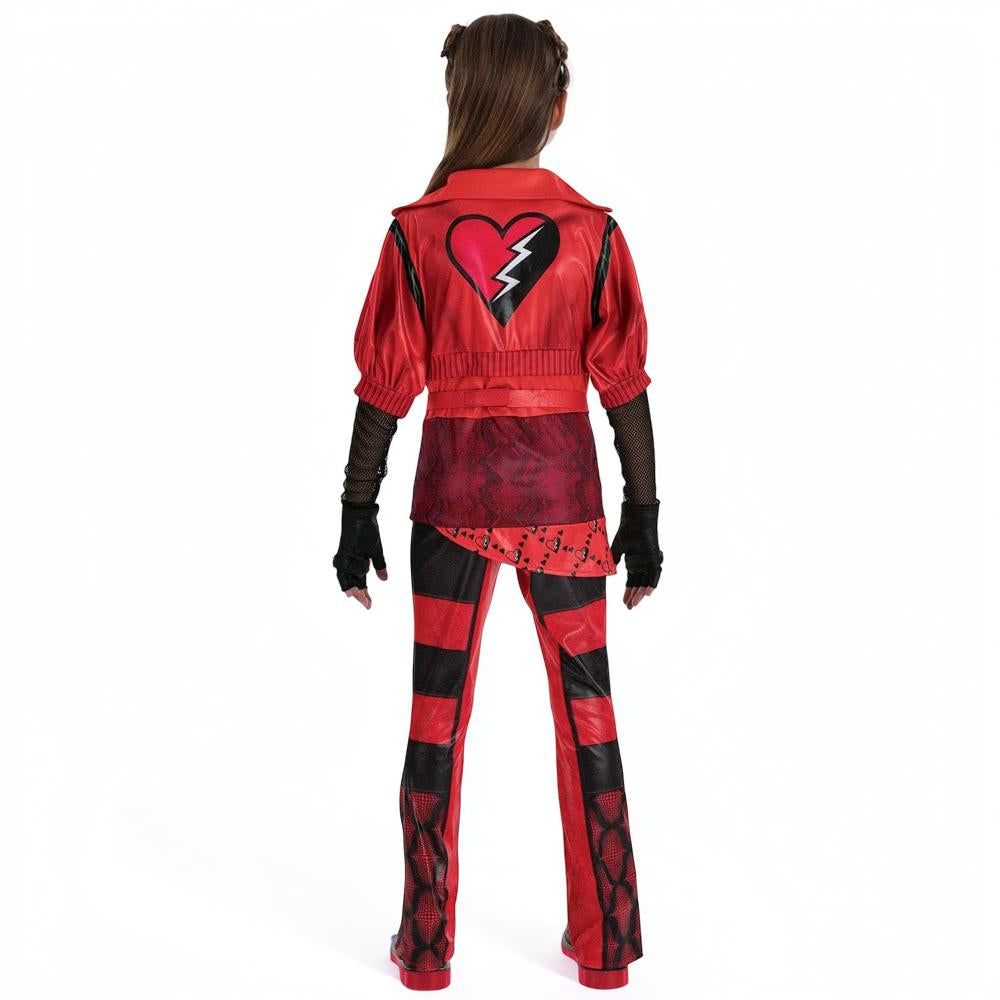 Kids Princess Halloween Costume Jacket Shirt Pants Wig Cosplay Set
