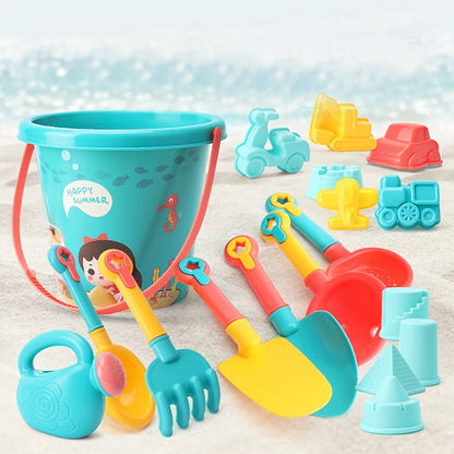 Kids Sand Play Set Beach Sandbox Toys with Bucket Shovel and Molds