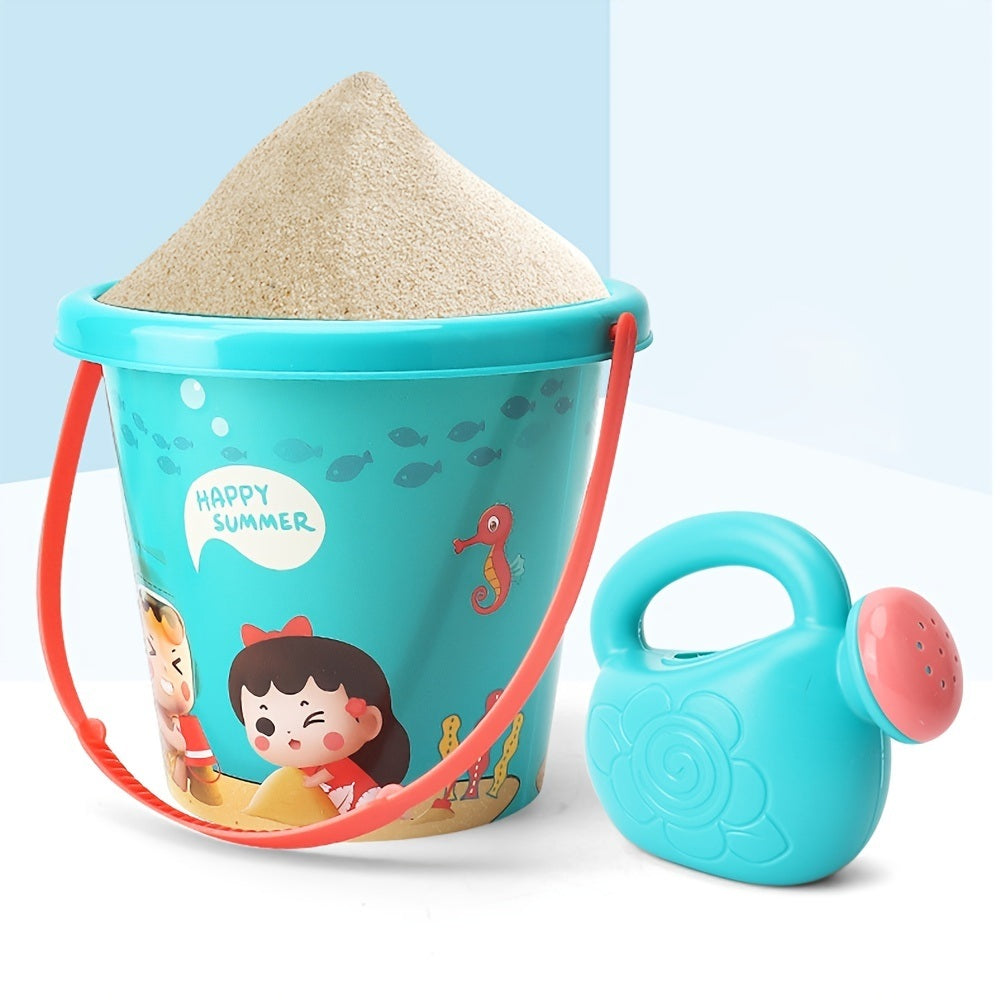 Kids Sand Play Set Beach Sandbox Toys with Bucket Shovel and Molds