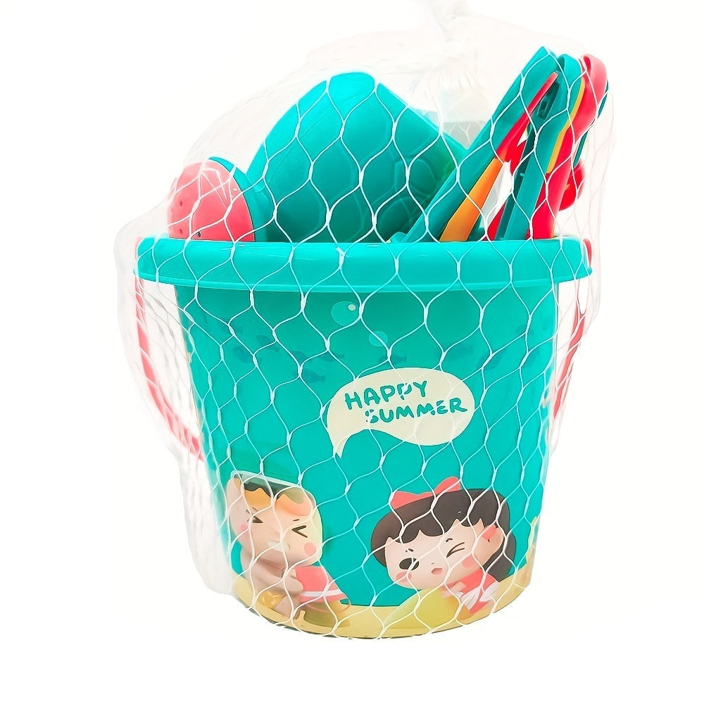 Kids Sand Play Set Beach Sandbox Toys with Bucket Shovel and Molds