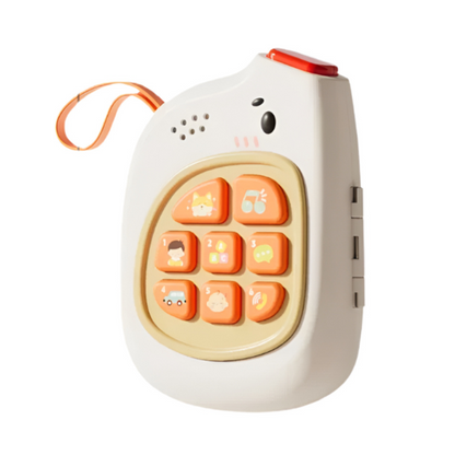 Kids Sensory Learning Phone Toy with Music Lights and Textured Interactive Buttons