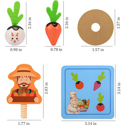 Kids Vegetable Garden Play Set Educational Toy Vegetables Gardening Learning Toy