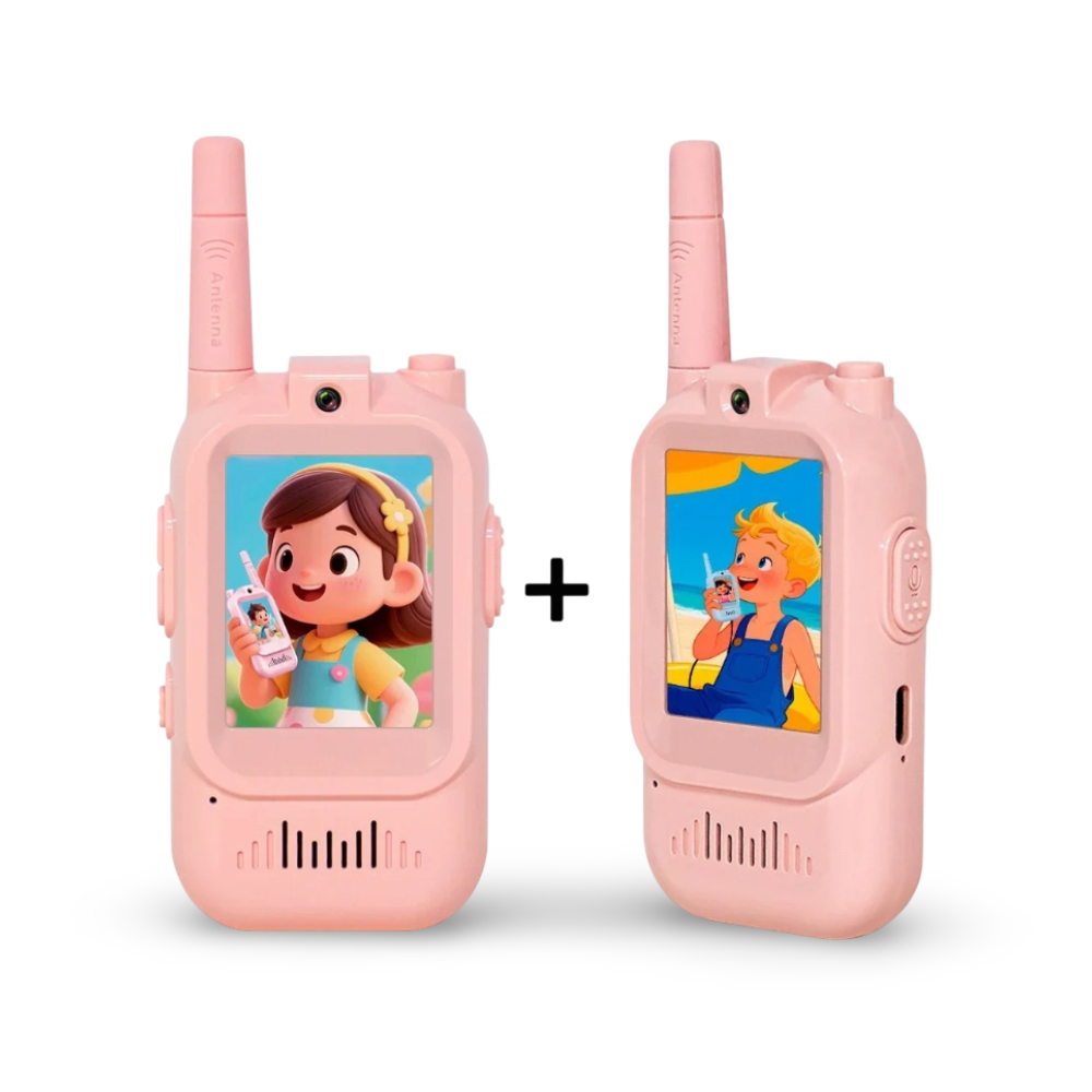 Kids Video Walkie Talkie Set with Rechargeable Camera