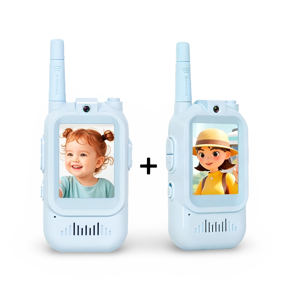 Kids Video Walkie Talkie Set with Rechargeable Camera