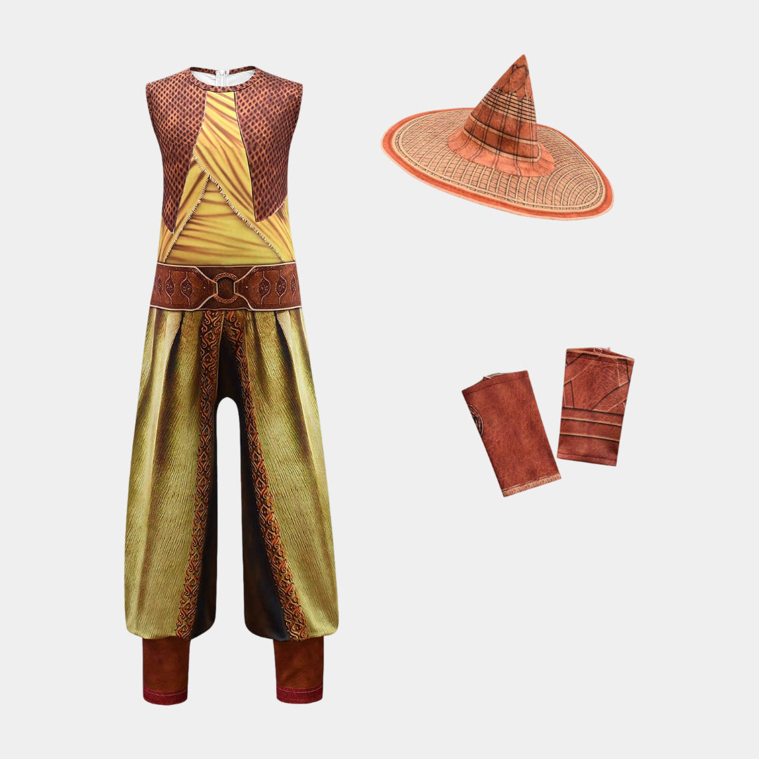 Kids Witch Halloween Costume Cape Hat Party Dress Up Set