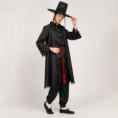 Halloweenkostumesæt med koreansk hanbok - traditionelt cosplayfestkostume