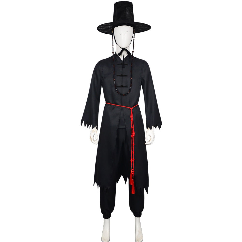 Halloweenkostumesæt med koreansk hanbok - traditionelt cosplayfestkostume