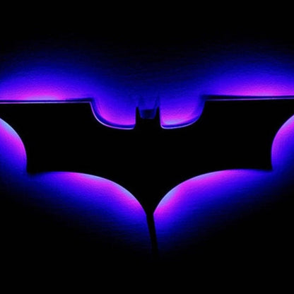 LED Batman Wall Light RGB Remote Control Color Changing Bedroom Lighting