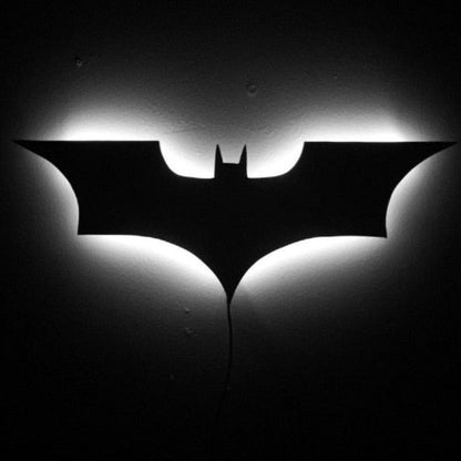LED Batman Wall Light RGB Remote Control Color Changing Bedroom Lighting