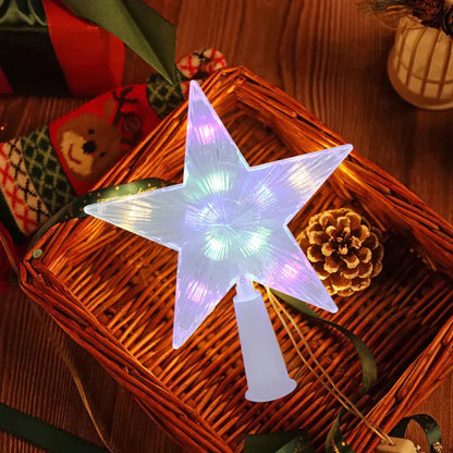LED Christmas Tree Star Topper – Sparkling Star Light Decoration for Xmas Tree