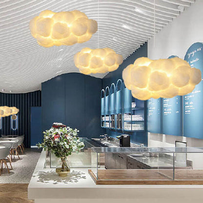 LED Cloud Pendant Light Floating Modern Ceiling Lamp Decorative Lighting