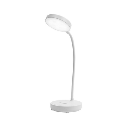 LED Desk Lamp Flexible Neck Adjustable Brightness USB Rechargeable