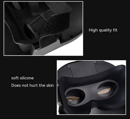 LED Face Mask for Halloween – Changing Face Light Mask, Rechargeable Party & Festival Accessory