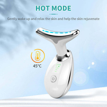 LED Facial Massager Face And Neck Lift Device Anti-Aging Skin Tightening Tool