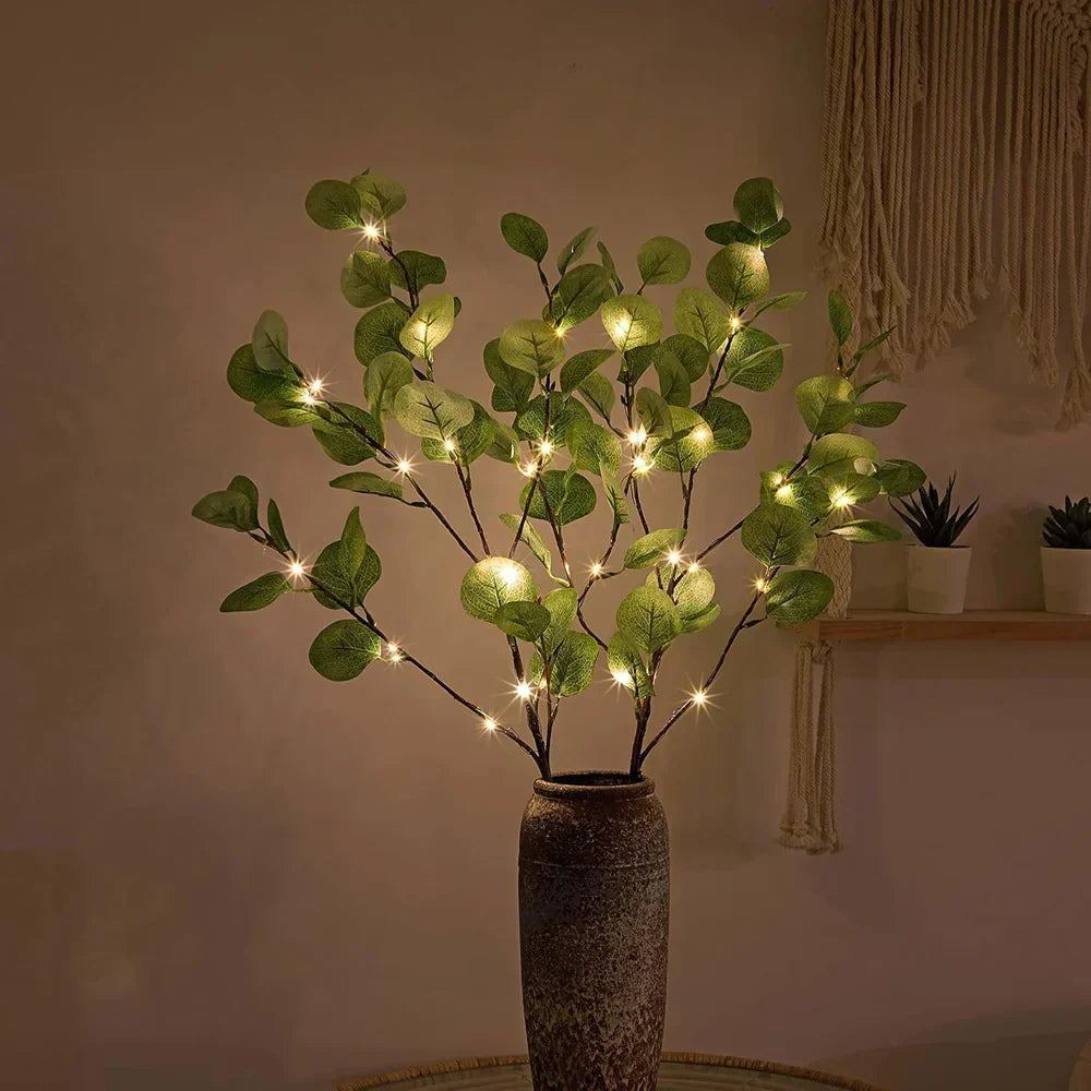 LED-lyskæde med grene, varm hvid, 120 LED'er, batteridrevet, dekorativ