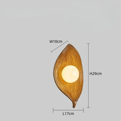 LED Leaf Wall Light Modern Nature Inspired Wall Lamp Decorative LED Wall Sconce