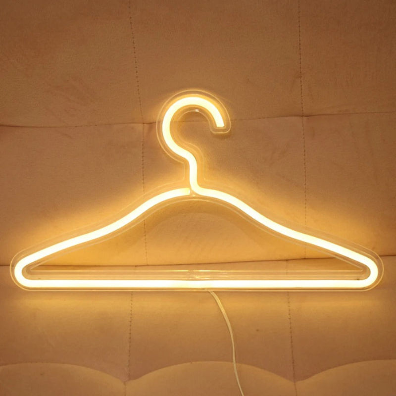 LED Lighted Clothes Hanger USB Rechargeable Closet Hanger Wardrobe Organizer Illumination