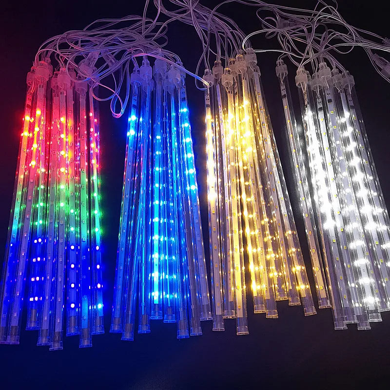 LED Meteor Shower Lights Waterproof Falling Rain Christmas Decoration
