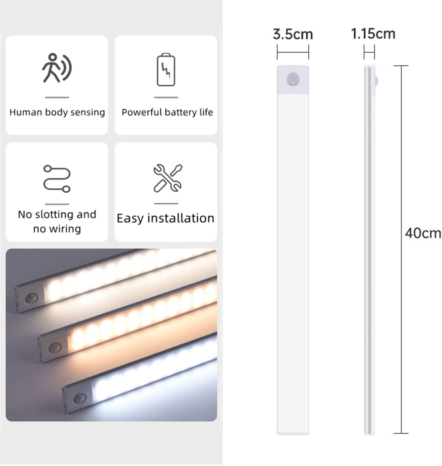 LED Motion Sensor Light Automatic Indoor Lighting