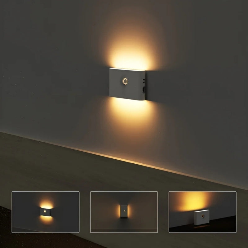 LED Motion Sensor Wall Light 360° Adjustable Head Security Wall Lamp