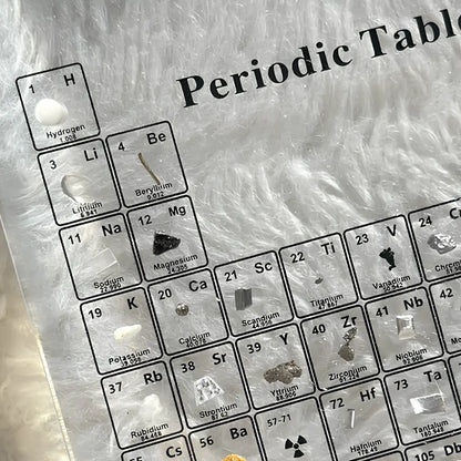 LED Periodic Table Model Real Element Samples Illuminated Acrylic Scientific Display
