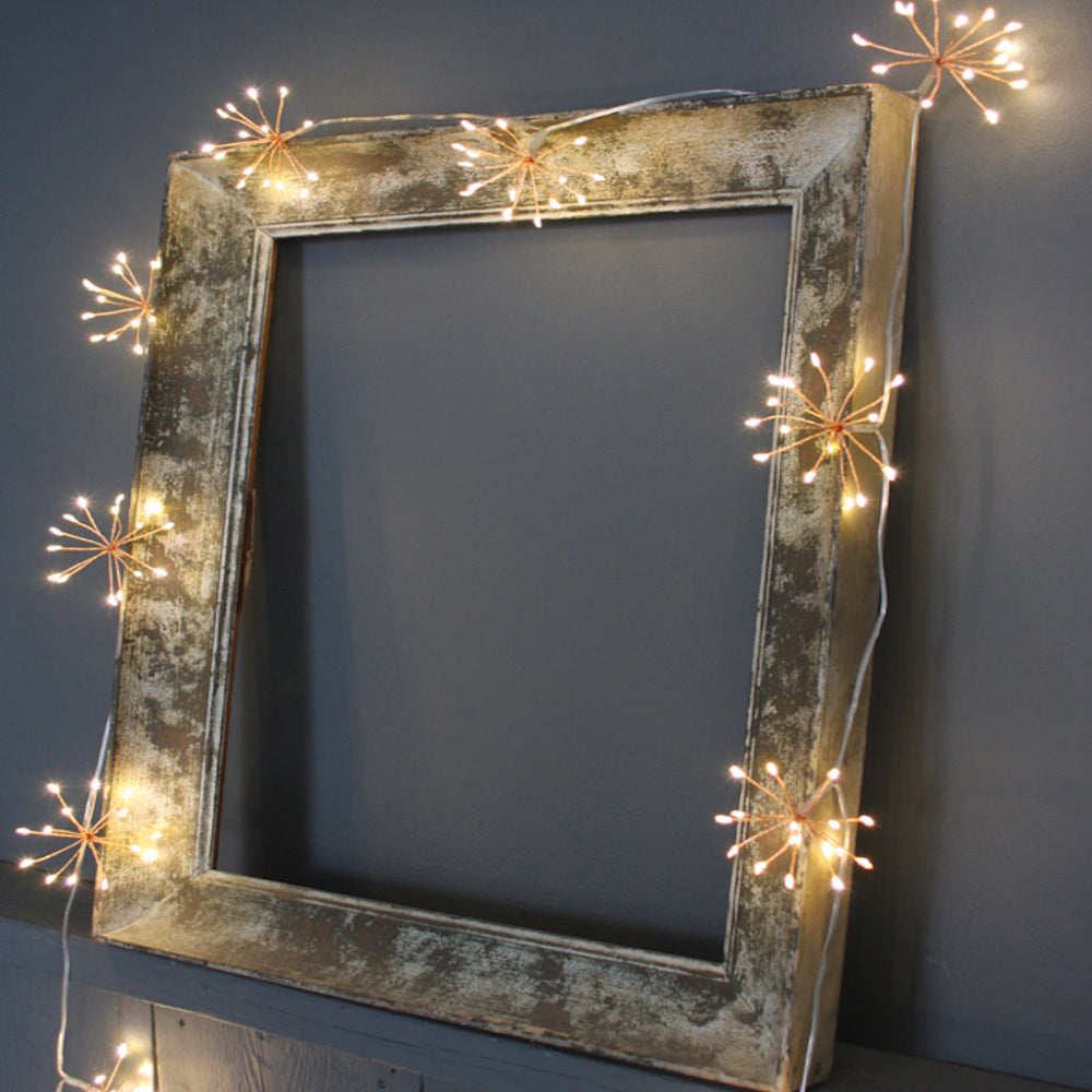LED Starburst Fairy Lights Warm White 1500 LED Indoor Outdoor String