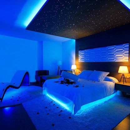 Striscia LED impermeabile con cambio colore, telecomando, flessibile, 5m, illuminazione d'atmosfera
