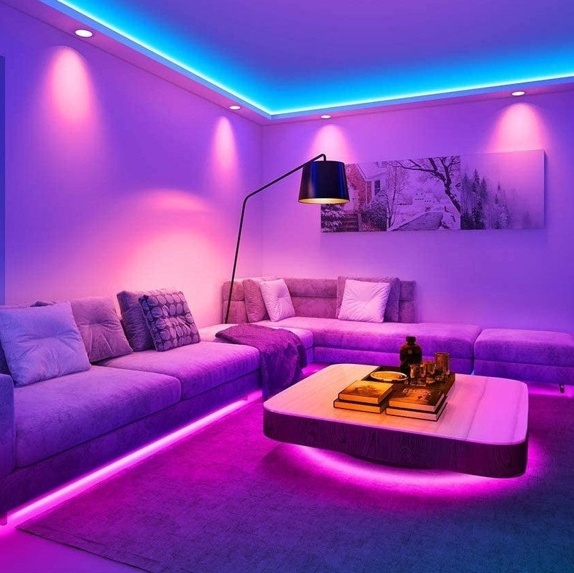 Striscia LED impermeabile con cambio colore, telecomando, flessibile, 5m, illuminazione d'atmosfera