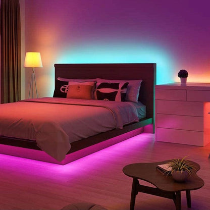Striscia LED impermeabile con cambio colore, telecomando, flessibile, 5m, illuminazione d'atmosfera